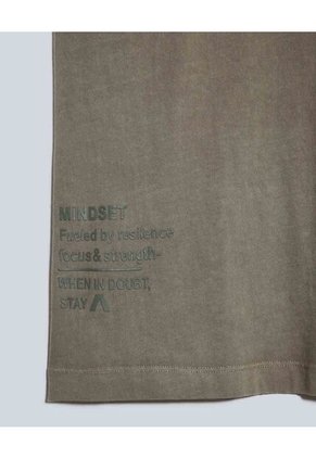 Camiseta Para Hombre Manga Corta Color Verde Oliva Marca Atmos #32090118