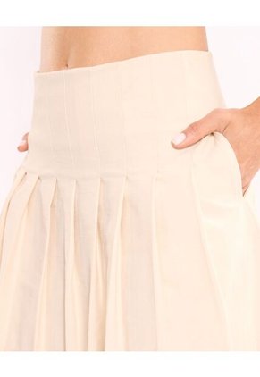 Falda  Para Mujer Corto Color Beige Marca Atmos #31140040