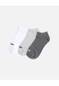 Pack X3 Medias Tobilleras X3 Para Mujer Gris Atmos de Atmos