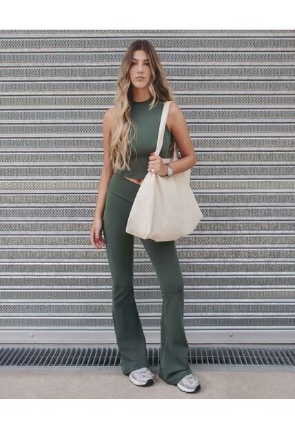 Leggins Para Mujer Largo Color Verde Marca Atmos #31230119