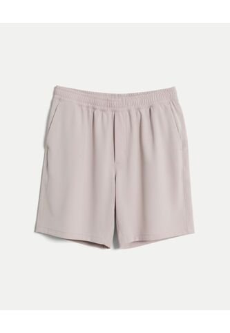 Bermuda Para Hombre Deportiva Largo Color Beige Marca Atmos #32100152 Atmos