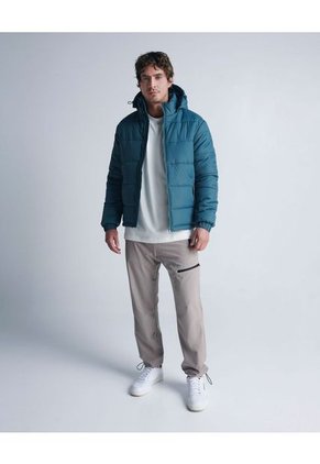 Chaqueta Para Hombre Acolchada Color Verde Marca Atmos #32080006