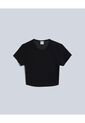 Crop Top Para Mujer Manga Corta Color Negro Marca Atmos #31090178 de Atmos