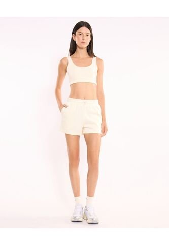 Short Para Mujer Multiusos Punto Color Blanco Marca Atmos #31190106 Atmos