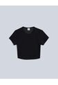 Crop Top Para Mujer Manga Corta Color Negro Marca Atmos #31090178 de Atmos