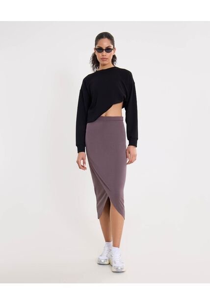 Falda Para Mujer Medio Color Morado Marca Atmos #31140030