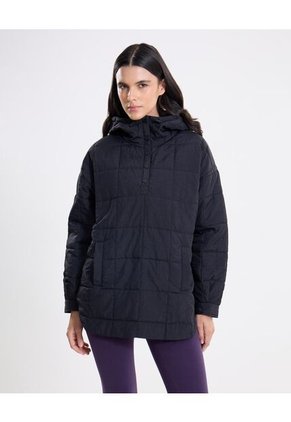 Chaqueta Acolchada Hoodie Funcional  Para Mujer Negro Atmos