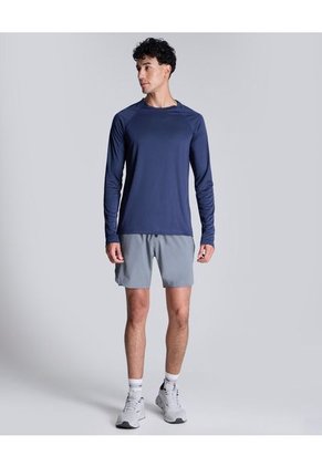 Bermuda Para Hombre Deportiva Largo Color Gris  Marca Atmos #32100090