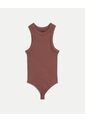 Body Para Mujer Manga Sisa Color Café Marca Atmos #31200016 de Atmos