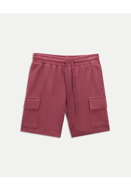 Bermuda Para Hombre Cargo Color Vino Marca Atmos #32100123