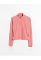Buzo Cuello Alto Con Bolsillos Para Mujer  Deportiva  Color Rosa Marca Atmos de Atmos