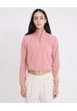 Buzo Cuello Alto Con Bolsillos Para Mujer  Deportiva  Color Rosa Marca Atmos de Atmos