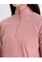 Buzo Cuello Alto Con Bolsillos Para Mujer  Deportiva  Color Rosa Marca Atmos de Atmos