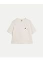 Camiseta Amplia Con Estampado  Para Mujer Blanco Atmos de Atmos