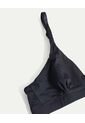 Top Triangular Cruzado Microfibra  Para Mujer Negro Atmos de Atmos