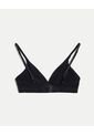 Top Triangular Cruzado Microfibra  Para Mujer Negro Atmos de Atmos