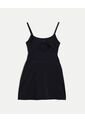 Vestido Con Abertura Posterior  Para Mujer Negro Atmos de Atmos