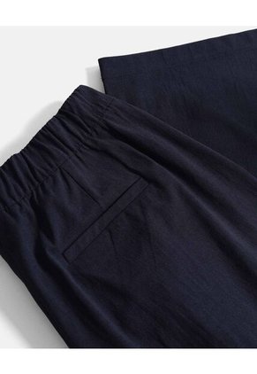Pantalón Amplio Sartorial Alotech  Para Mujer Azul Atmos