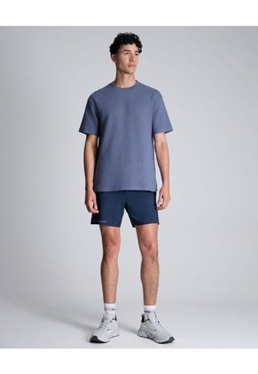 Bermuda Para Hombre Deportiva Largo Color Azul Oscuro Marca Atmos #32100069