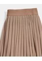 Falda Mesh Plisada Con Biker  Para Mujer Café Atmos de Atmos