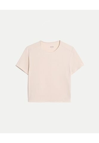 Camiseta Boxy Training Bonding  Para Mujer Café Atmos Atmos