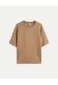 Camiseta Amplia Manga Ranglan Plush  Para Hombre Café Atmos de Atmos