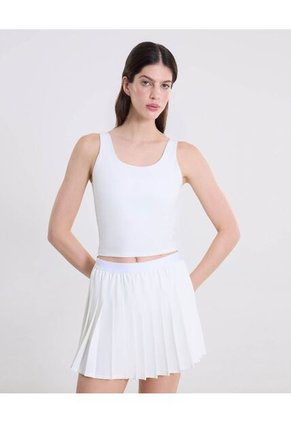 Camiseta Tank Top Aerius Skin  Para Mujer Blanco Atmos