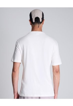 Camiseta Para Hombre Manga Corta Cuello Redondo Color Marfil Marca Atmos #32090178