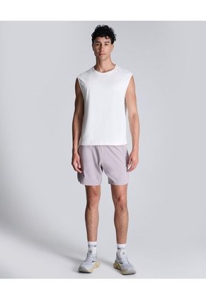 Bermuda Para Hombre Deportiva Largo Color Gris Claro Marca Atmos #32100091