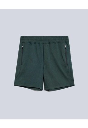 Bermuda Para Hombre Deportiva Largo Color Verde Oscuro Marca Atmos #32100044