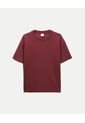 Camiseta Para Hombre Manga Corta Cuello Redondo Color Vino Marca Atmos #32090223 de Atmos