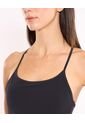 Top Con Tiras Soporte Bajo Aerius Skin  Para Mujer Negro Atmos de Atmos