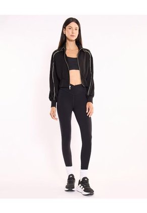 Top Con Tiras Soporte Bajo Aerius Skin  Para Mujer Negro Atmos