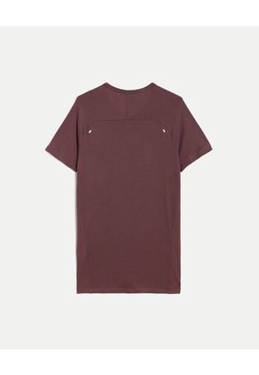 Camiseta Para Hombre Manga Corta Cuello Redondo Color Morado Marca Atmos #32090258