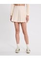 Falda Tableada Silueta Fluida Para Mujer  Deportiva  Color Beige Marca Atmos de Atmos