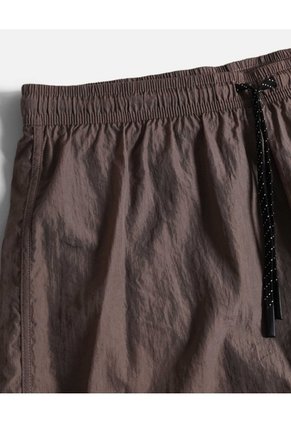 Pantaloneta De Baño Con Cordón  Para Hombre Café Atmos