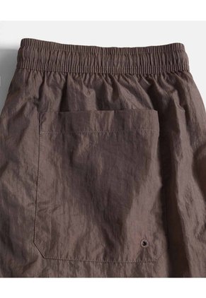 Pantaloneta De Baño Con Cordón  Para Hombre Café Atmos