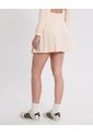 Falda Tableada Silueta Fluida Para Mujer  Deportiva  Color Beige Marca Atmos de Atmos