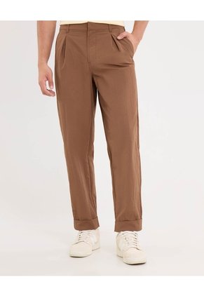 Pantalón Trouser Sartorial Para Hombre Café Atmos