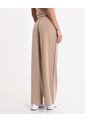 Pantalón Amplio Básico Con Venas Plush Para Mujer  Deportiva  Color Beige Marca Atmos de Atmos