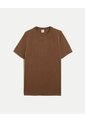 Camiseta Slim Fit Básica Plush  Para Hombre Café Atmos de Atmos