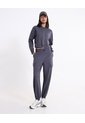 Buzo Hoodie Crop Full Zipper Plush Para Mujer  Deportiva  Color Gris Marca Atmos de Atmos