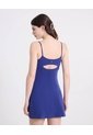 Vestido Con Abertura Posterior Para Mujer  Deportiva  Color Azul Marca Atmos de Atmos