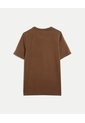 Camiseta Slim Fit Básica Plush  Para Hombre Café Atmos de Atmos