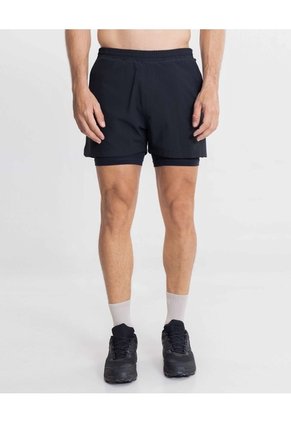 Short Training Largo Con Biker Para Hombre Negro Atmos