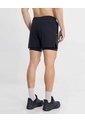 Short Training Largo Con Biker  Para Hombre Negro Atmos de Atmos