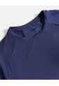 Camiseta Regular Fit Corte Angular  Para Hombre Azul Atmos de Atmos
