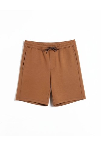 Bermuda Básica Plush  Para Hombre Café Atmos Atmos