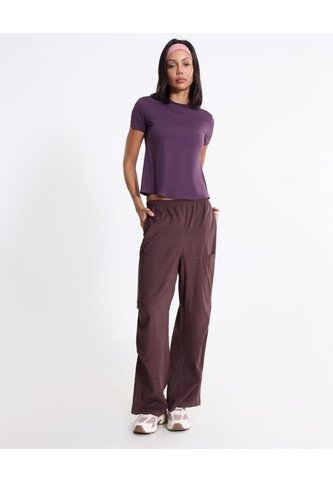 Camiseta Manga Corta Básica Training Con Bond Para Mujer  Deportiva  Color Morado Marca Atmos Atmos