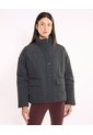 Chaqueta Acolchada Cuello Alto Funcional Para Mujer  Deportiva  Color Negro Marca Atmos de Atmos